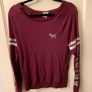 PINK long sleeve with sequins!!!